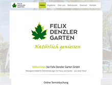 Tablet Screenshot of denzlergarten.ch